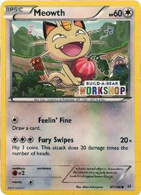 Meowth - 67/108 (Build-A-Bear Workshop Exclusive) card from Miscellaneous Cards & Products
