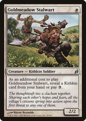 Goldmeadow Stalwart card from Lorwyn