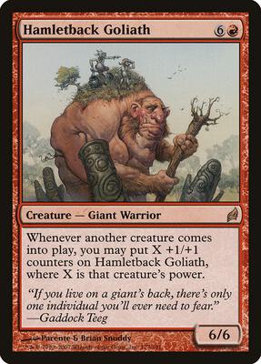 Hamletback Goliath card from Lorwyn