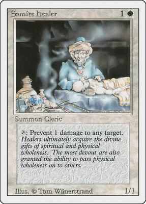 Samite Healer card from Revised Edition