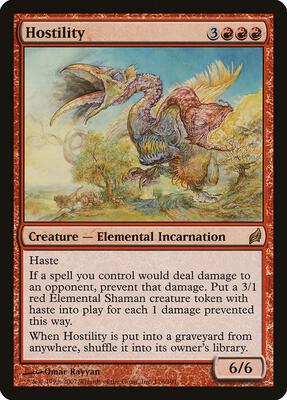Hostility card from Lorwyn