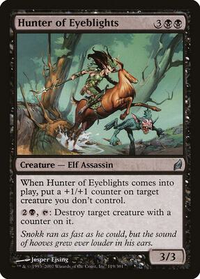 Hunter of Eyeblights card from Lorwyn