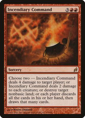 Incendiary Command card from Lorwyn