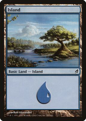 Island (289) card from Lorwyn