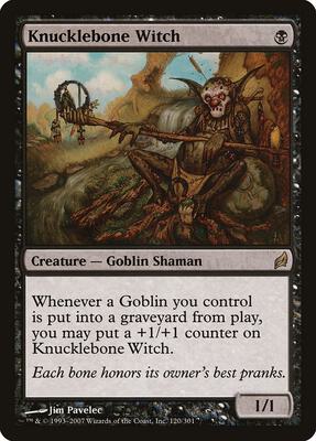 Knucklebone Witch card from Lorwyn