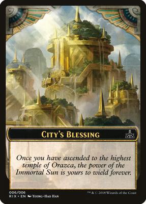 City's Blessing Token (006) card from Rivals of Ixalan