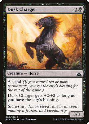 Dusk Charger card from Rivals of Ixalan