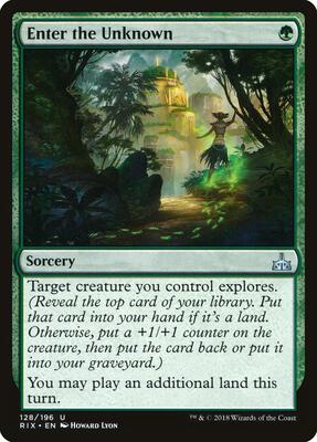 Enter the Unknown card from Rivals of Ixalan