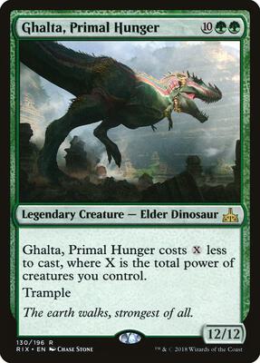 Ghalta, Primal Hunger card from Rivals of Ixalan