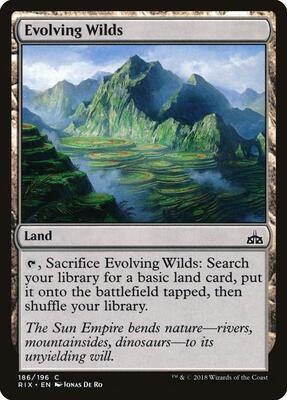 Evolving Wilds card from Rivals of Ixalan
