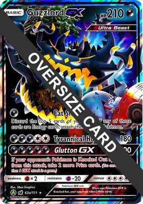 Guzzlord GX - 63a/111 card from Jumbo Cards