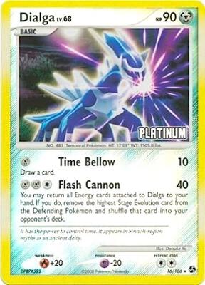 Dialga - 16/106 [Platinum] card from Burger King Promos