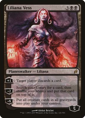 Liliana Vess card from Lorwyn
