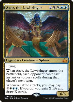 Azor, the Lawbringer card from Rivals of Ixalan