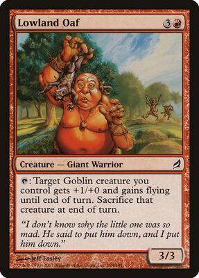 Lowland Oaf card from Lorwyn