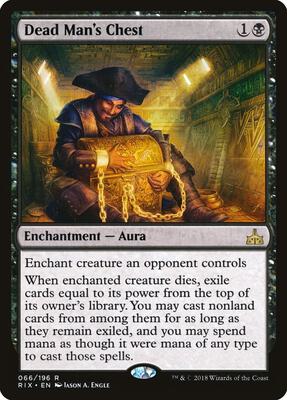 Dead Man's Chest card from Rivals of Ixalan