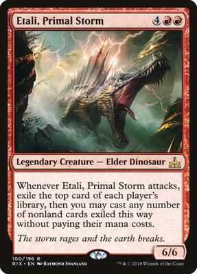Etali, Primal Storm card from Rivals of Ixalan