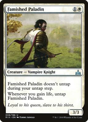Famished Paladin card from Rivals of Ixalan