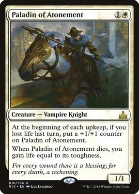 Paladin of Atonement card from Rivals of Ixalan
