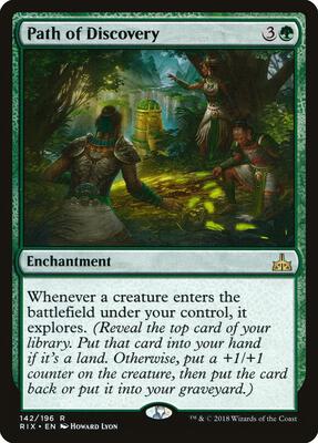 Path of Discovery card from Rivals of Ixalan