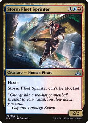 Storm Fleet Sprinter card from Rivals of Ixalan