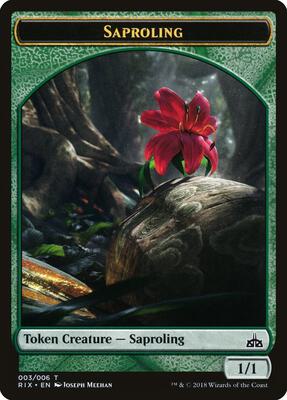 Saproling Token (003) card from Rivals of Ixalan