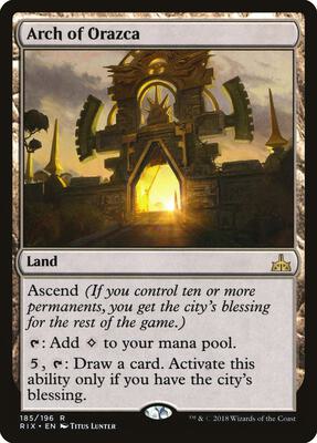 Arch of Orazca card from Rivals of Ixalan