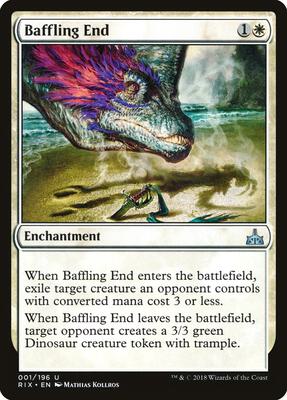 Baffling End card from Rivals of Ixalan
