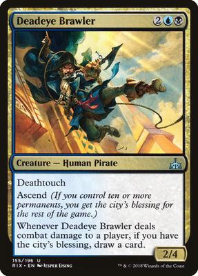 Deadeye Brawler card from Rivals of Ixalan