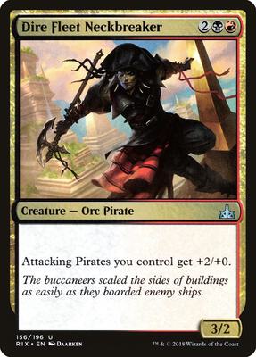 Dire Fleet Neckbreaker card from Rivals of Ixalan