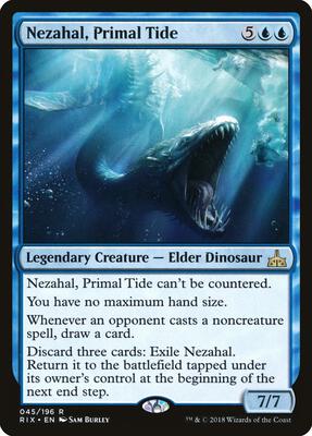 Nezahal, Primal Tide card from Rivals of Ixalan