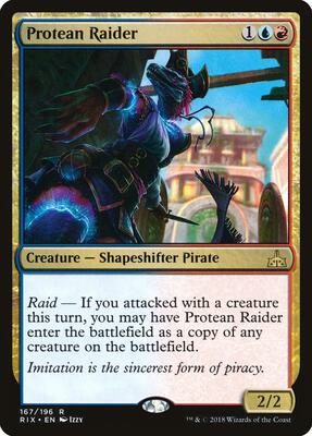 Protean Raider card from Rivals of Ixalan