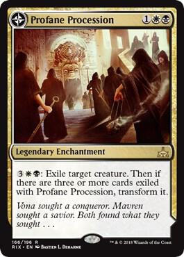 Profane Procession card from Rivals of Ixalan