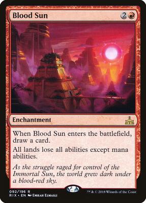 Blood Sun card from Rivals of Ixalan