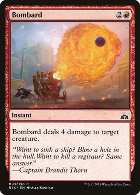Bombard card from Rivals of Ixalan