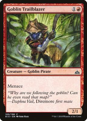 Goblin Trailblazer card from Rivals of Ixalan