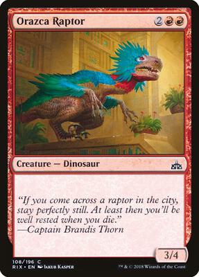 Orazca Raptor card from Rivals of Ixalan