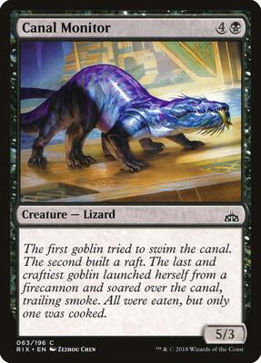 Canal Monitor card from Rivals of Ixalan
