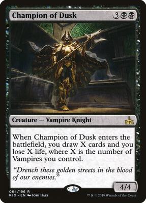 Champion of Dusk card from Rivals of Ixalan