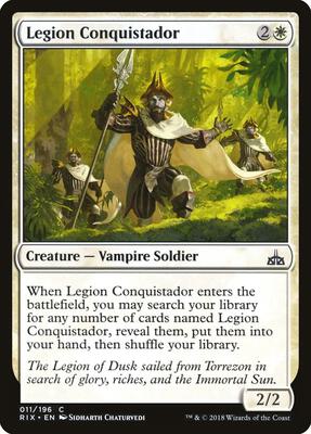 Legion Conquistador card from Rivals of Ixalan
