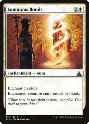Luminous Bonds card from Rivals of Ixalan