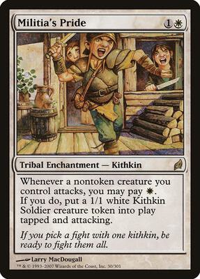 Militia's Pride card from Lorwyn