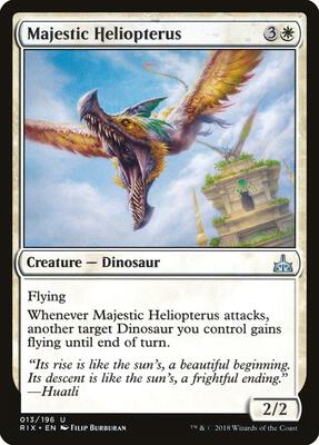 Majestic Heliopterus card from Rivals of Ixalan