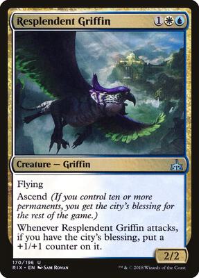Resplendent Griffin card from Rivals of Ixalan