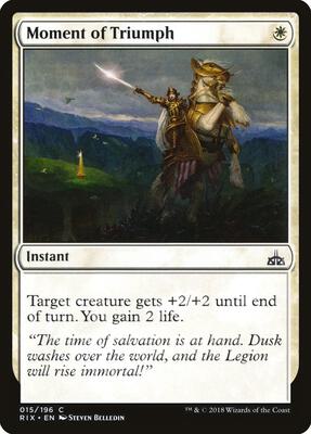 Moment of Triumph card from Rivals of Ixalan