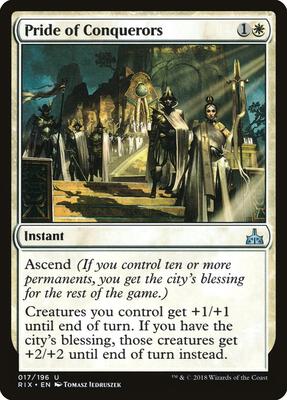 Pride of Conquerors card from Rivals of Ixalan