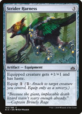 Strider Harness card from Rivals of Ixalan