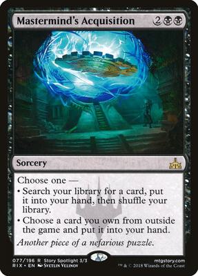 Mastermind's Acquisition card from Rivals of Ixalan