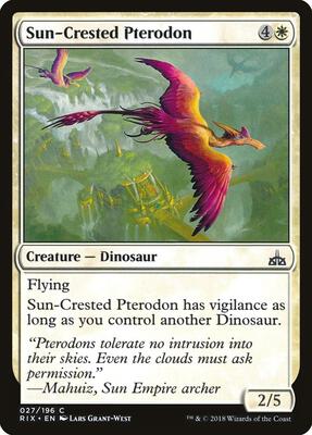 Sun-Crested Pterodon card from Rivals of Ixalan