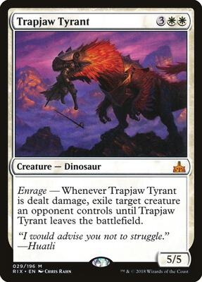 Trapjaw Tyrant card from Rivals of Ixalan